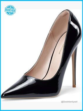 Pointed Toe Stiletto Heels Pumps Elegant Party Wedding Dress Shoes 4.7 Inch